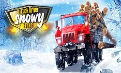 Truck Driver: Snowy Roads